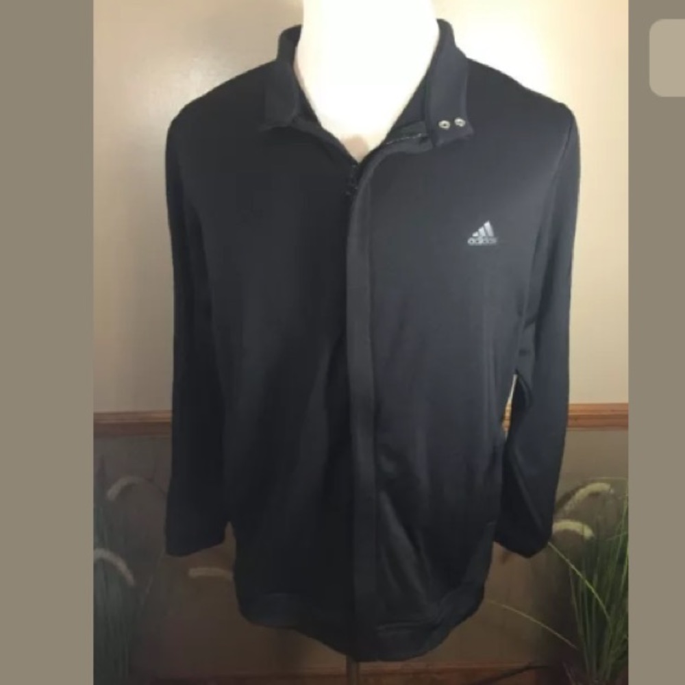 Adidas Full Zip Athletic Golf Jacket